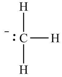 The geometry of a methyl carbanion is likely to be:A) PyramidalB ...