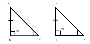 In two right triangles one side and an acute angle of one are equal to ...