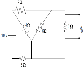 In the circuit shown below current ${{I}_{0}}$ flowing through $6 ...