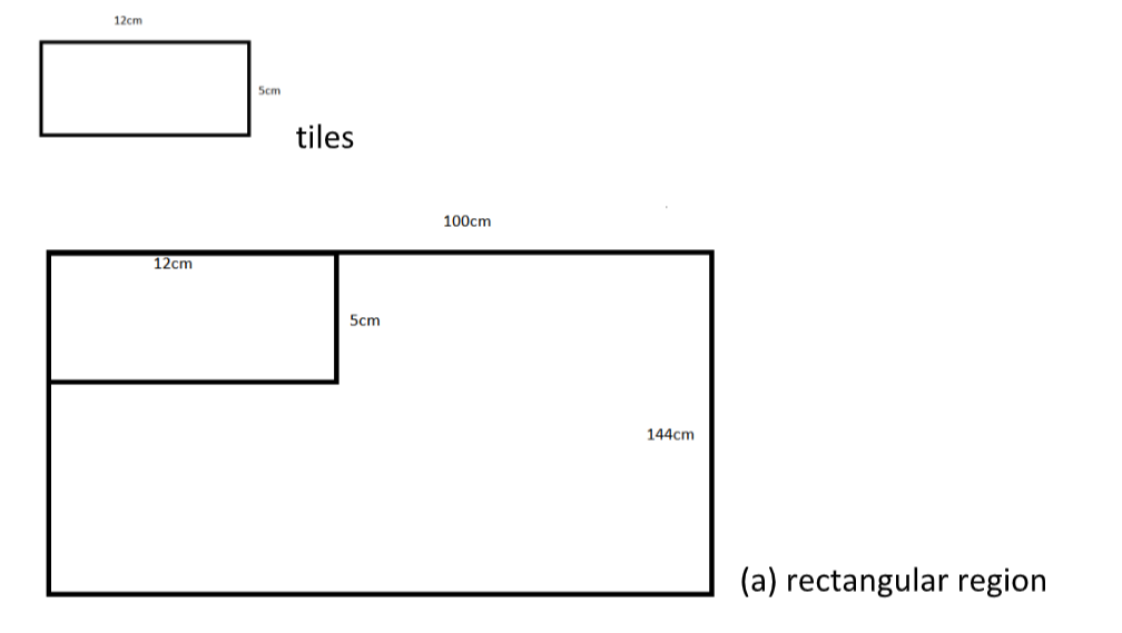 How many tiles whose length and breadth are 12cm and 5cm respectively ...