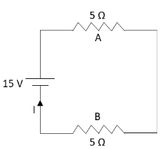 Calculate the value of current I in the given circuit class 12 physics CBSE