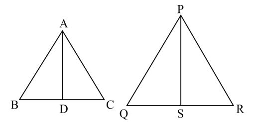 Delta ABC ~ \\Delta PQR\\], the ratio of their corresponding altitudes ...