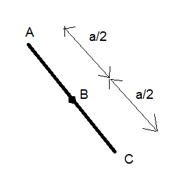 At the corners of an equilateral triangle of side $a\\left( 1\\text ...