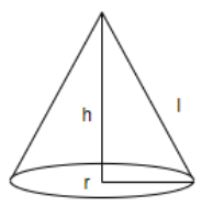 The total surface area of the cone whose radius is $\\dfrac{r}{2}$ and ...