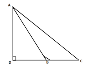 In fig. ABC is a triangle in which $\\angle ABC {90^\\circ}$and $AD ...