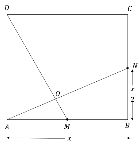 ABCD is a square. M is midpoint of AB and N is midpoint of BC. Join DM ...