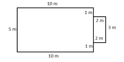 Find the area and perimeter of the carpet and kitchen garden. \n \n \n ...