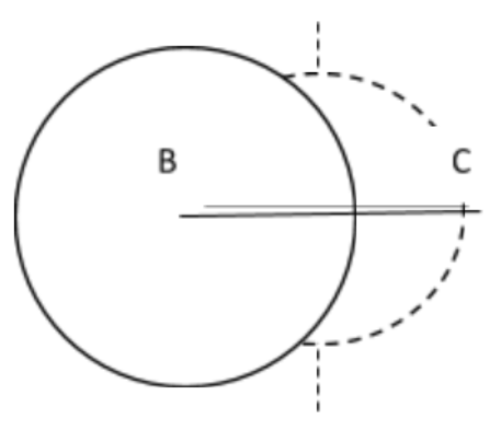 Draw a circle of radius 5cm from a point 5 cm away class 10 maths CBSE