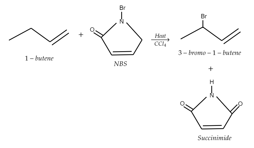 NBS Reacts With 1 butene To Give A 3 bromobutene 1B 1 2 