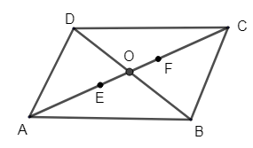 If ABCD is a parallelogram and E, F the centroids of triangles ABD and ...