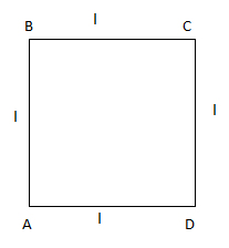 In the square frame of side l of metallic rods corners class 11 physics ...