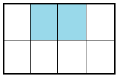 Identify the figure in which portion is shaded. In those figures, color ...