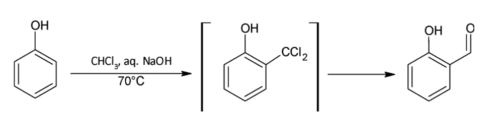 Write the equations involved in the following reactions:i.Reimer ...