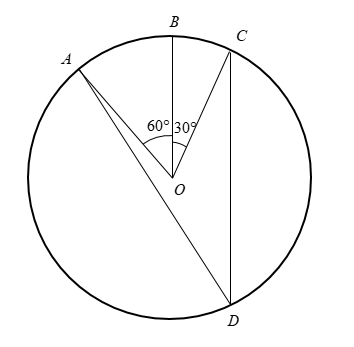 In the figure, \\[A\\], \\[B\\], and \\[C\\] are three points on the ...