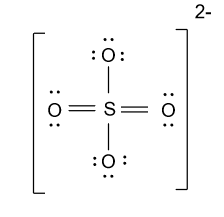 sulfate ion lewis structure shape