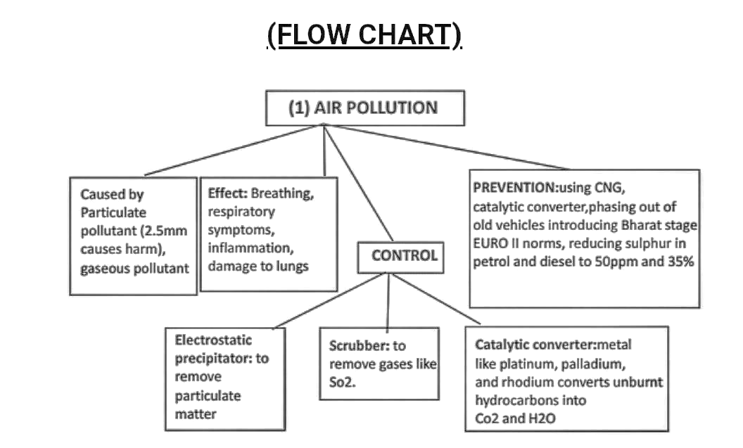 What Is Air Pollution Make A Flowchart To Describe Its Causes And Effects