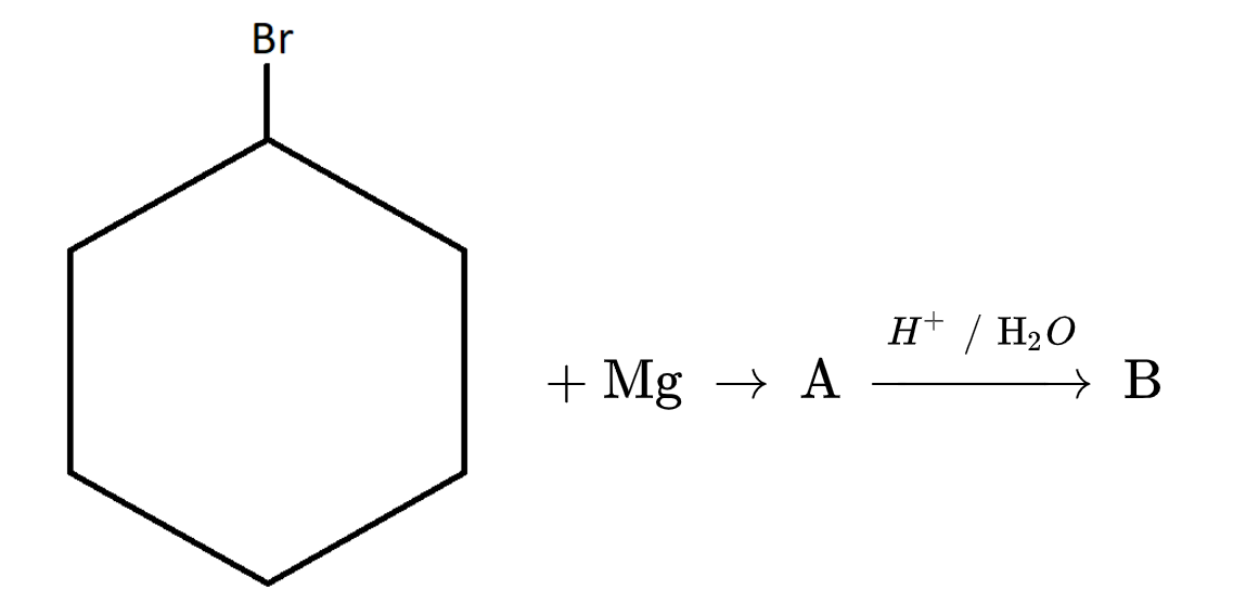 Find The Product ${\\text{B}}$ In The Following Chemical Reaction.\n \n ...