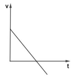 An object is thrown vertically up. The velocity-time graph for motion ...