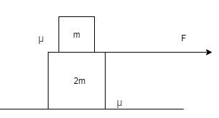 A Small Box Of Mass M Is Placed On A Top Of A Larger Class 11 Physics Cbse