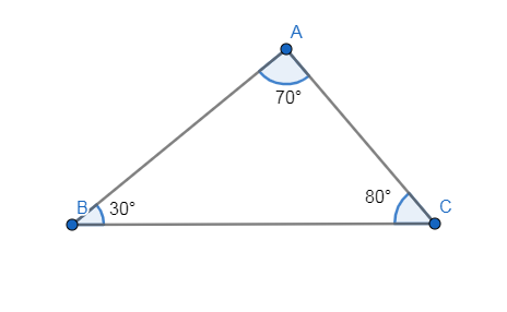 In $\\Delta ABC$, $\\angle B={{30}^{0}},\\angle C={{80}^{0}}\\And ...