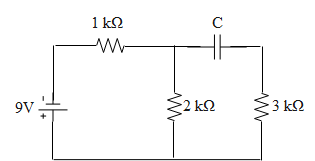 When the capacitor is fully charged, find the current drawn from the ...