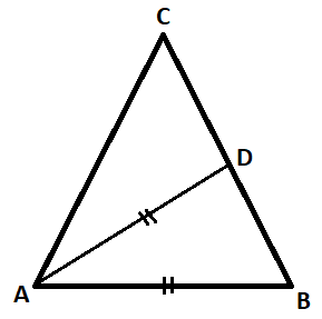 In An Isosceles Triangle $abc,ac = Bc,\\angle Bac$ Is Bisected By Ad 