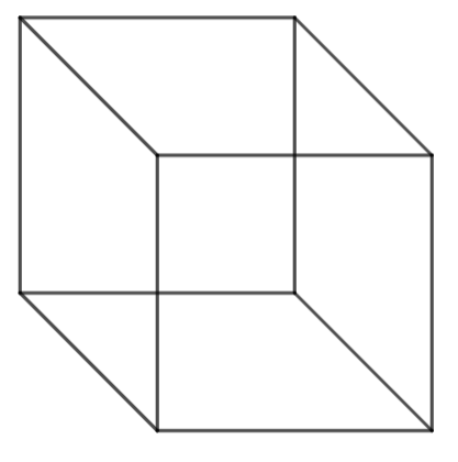 Examine if the following is true statement.The cube can cast a shadow ...