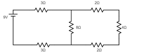 In the electrical circuit shown in the figure the current through the ...