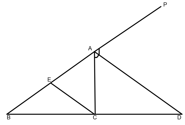 Prove That The External Bisector Of An Angle Of Triangle Divides The Opposite Side Externally In 6448