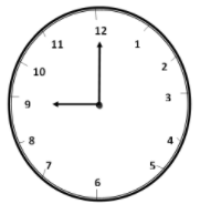 At 9 O' clock the angle formed between the hands of a clock isA ...