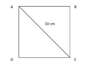 What would be the length of side BC in Square ABCD if the diagonal of ...