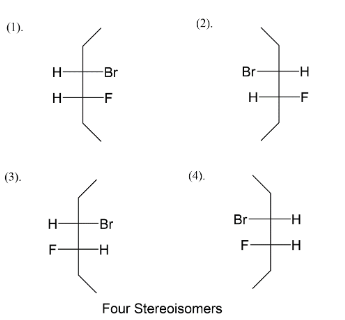 How would you draw the four possible stereoisomers of $3 - bromo - 4 ...