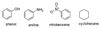 : Resonance is not exhibited by(A) Phenol(B) Aniline(C) Nitrobenzene(D ...