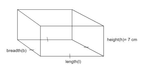 The lateral surface area of a cuboid is \\[224{\\text{ c}}{{\\text{m ...