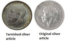 Silver articles become black on prolonged exposure to air. This is due to  the formation of:\tA) $A{{g}_{3}}N$\tB) $A{{g}_{2}}O$\tC) $A{{g}_{2}}S$\tD)  $A{{g}_{2}}S$and $A{{g}_{3}}N$\t