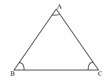 Show that the angles of an equilateral triangle are \\[{60^\\circ}\\] each.