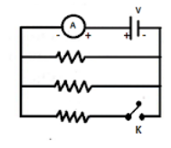 In the given circuit diagram, the cell and the ammeter, both have ...