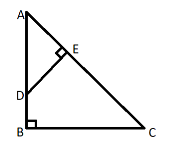 ABC is a right angle triangle with $\\angle ABC = {90^\\circ }$. D is ...