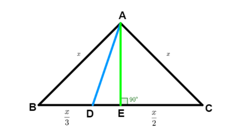 In an equilateral triangle ABC, D is a point on side BC such that $ BD ...