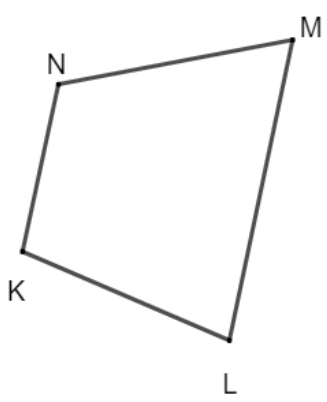 Draw a rough sketch of a quadrilateral KLMN. State two pairs of ...