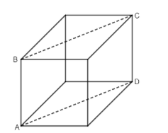 In the cube below, $AB=4$ . What is the perimeter of rectangle ABCD?\n ...