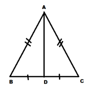 Prove that the median to the base of an isosceles triangle is ...