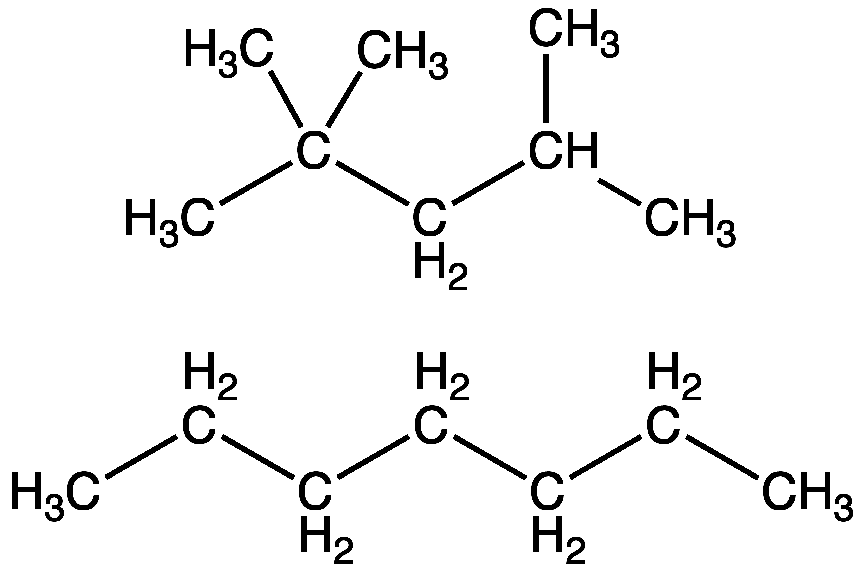 structural formula of octane