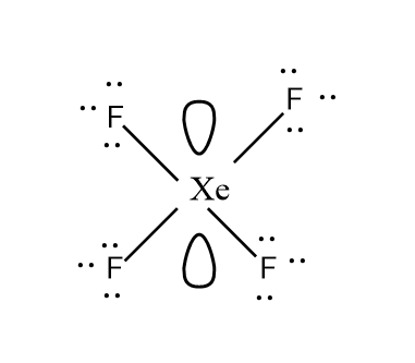 Hybridisation and shape of $ Xe{F_4} $ is:(A) $ s{p^3}d $, Trigonal ...