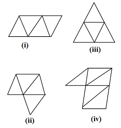 Out of the following four nets there are two correct nets to make a