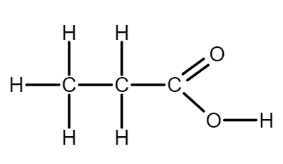 Draw the structure of $(i)C{H_3}C{H_2}CHO$$(ii)C{H_3}OH$$(iii){C_2}{H_5 ...