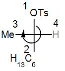 (R)-2-octyl tosylate is solvolysis in water under ideal ${{S}_{N}}1 ...