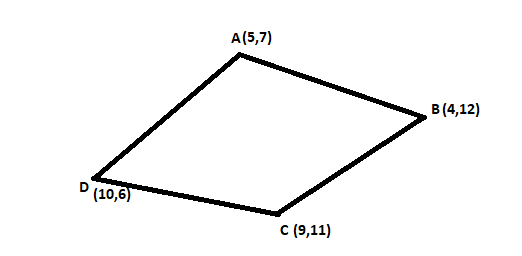 $A\\left( {5,7} \\right),B\\left( {4,12} \\right),C\\left( {9,11 ...