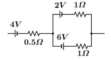 The Net Emf Of The Three Batteries As Shown In The Below Figure Is:\n 