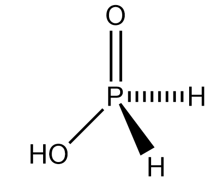 What is the structural formula for Phosphinic acid?